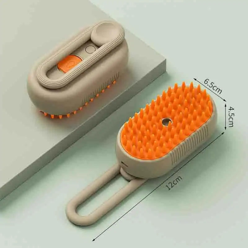 USB 스프레이가 있는 스마트 반려동물 미용 브러시 - 제모 및 마사지