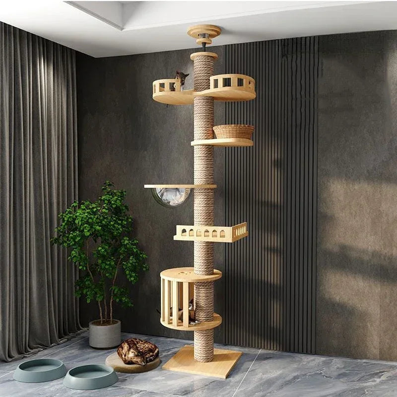 Floor-to-Ceiling Cat Tree Tower