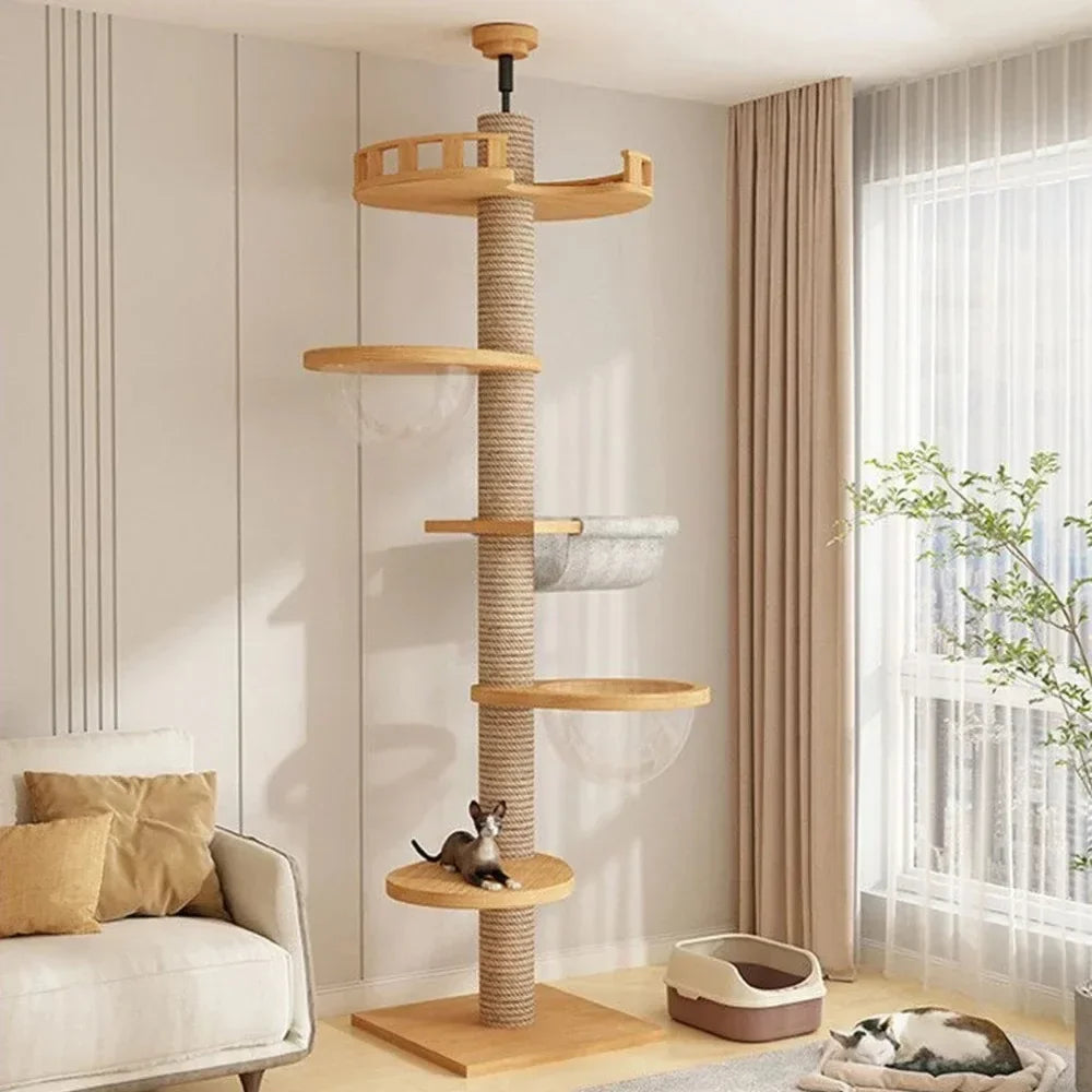 Floor-to-Ceiling Cat Tree Tower