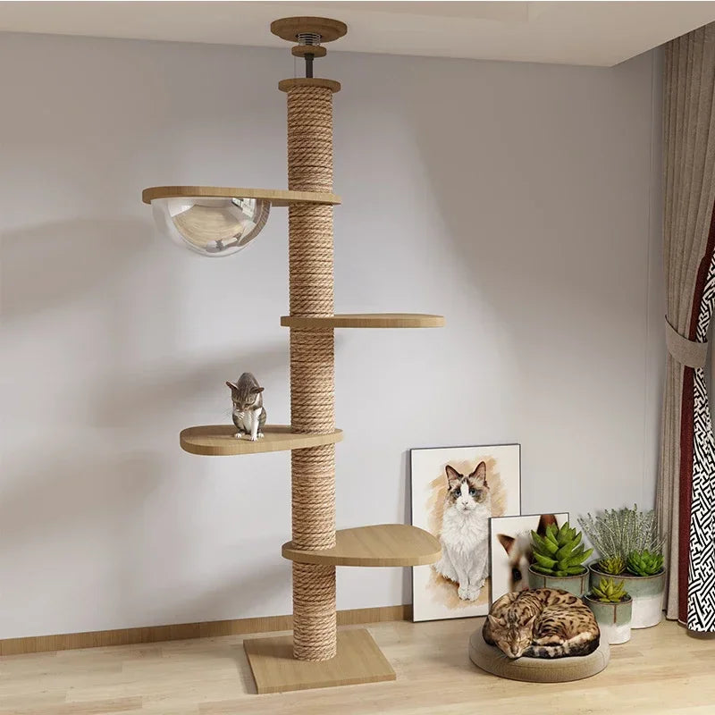 Floor-to-Ceiling Cat Tree Tower