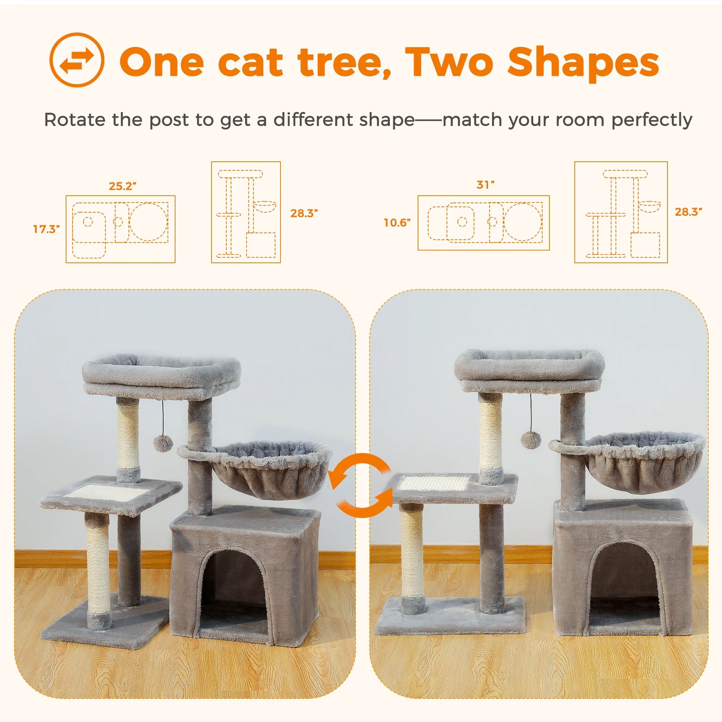 Multi-Level Cat Tree Tower