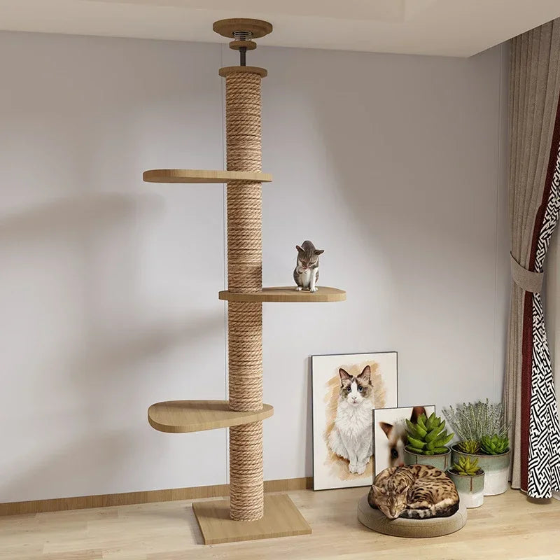 Floor-to-Ceiling Cat Tree Tower