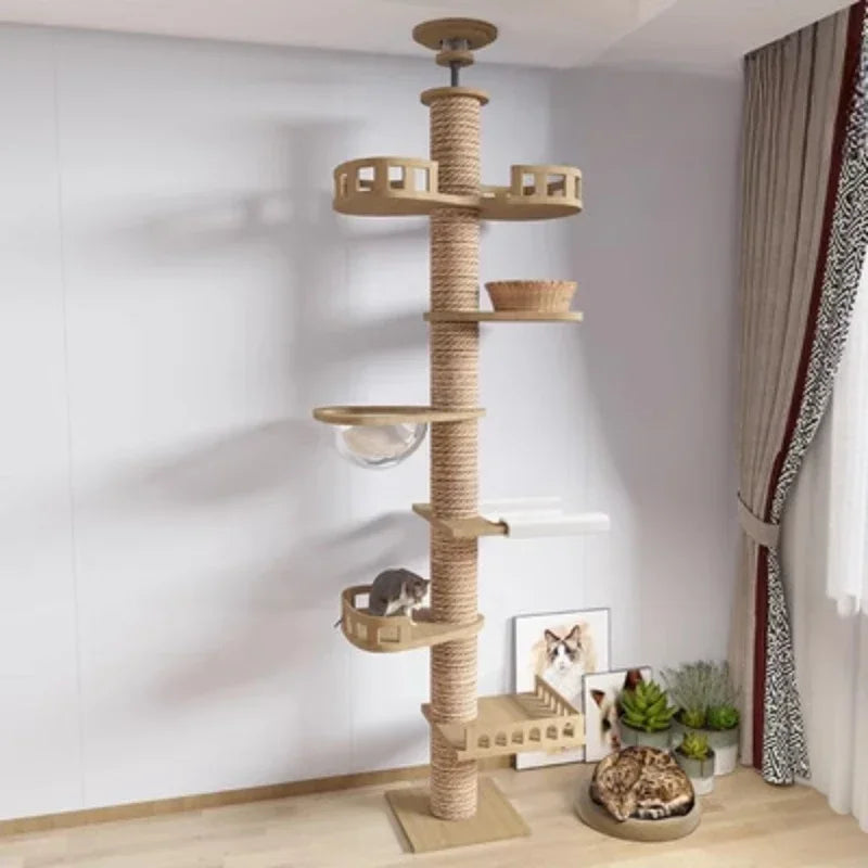 Floor-to-Ceiling Cat Tree Tower