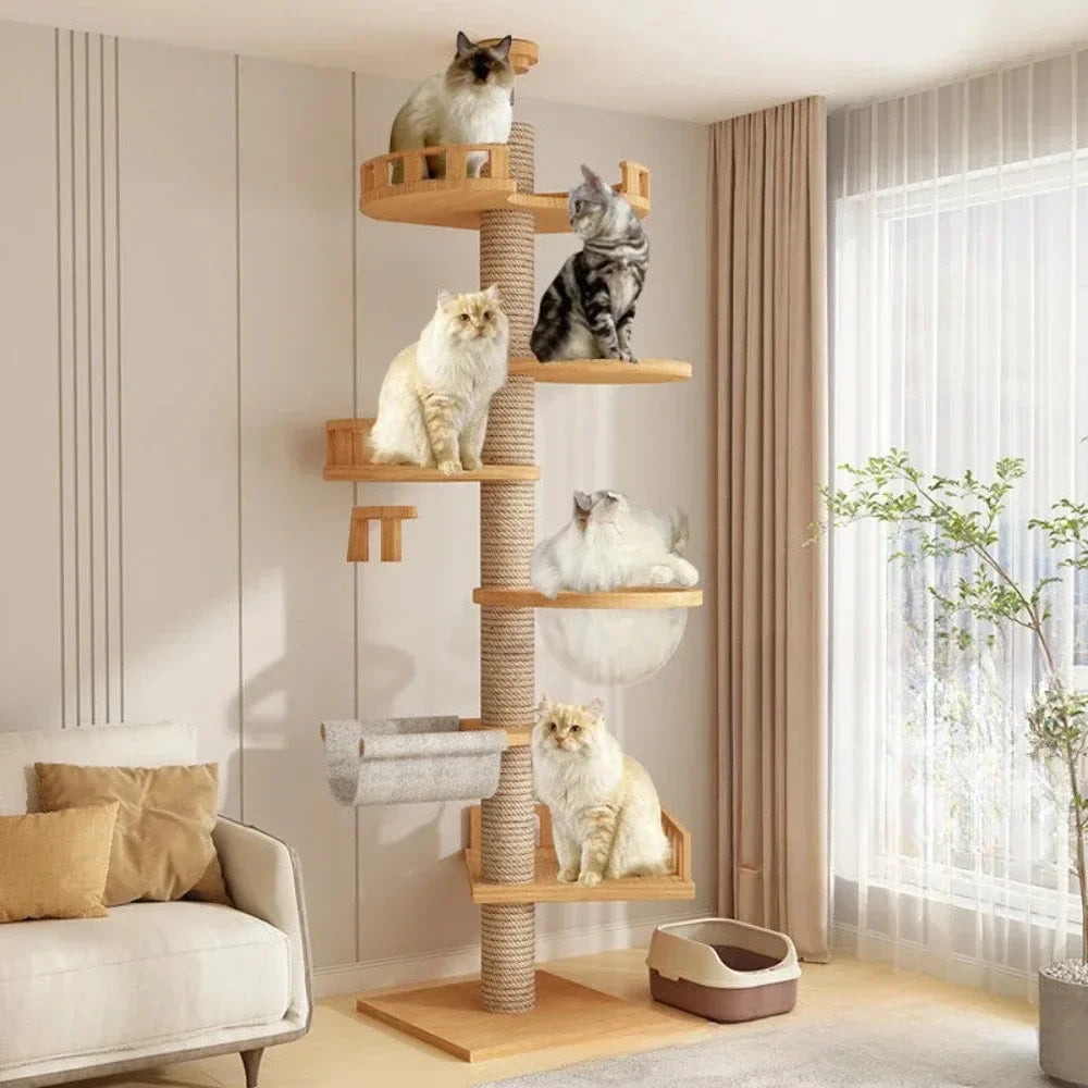 Floor-to-Ceiling Cat Tree Tower