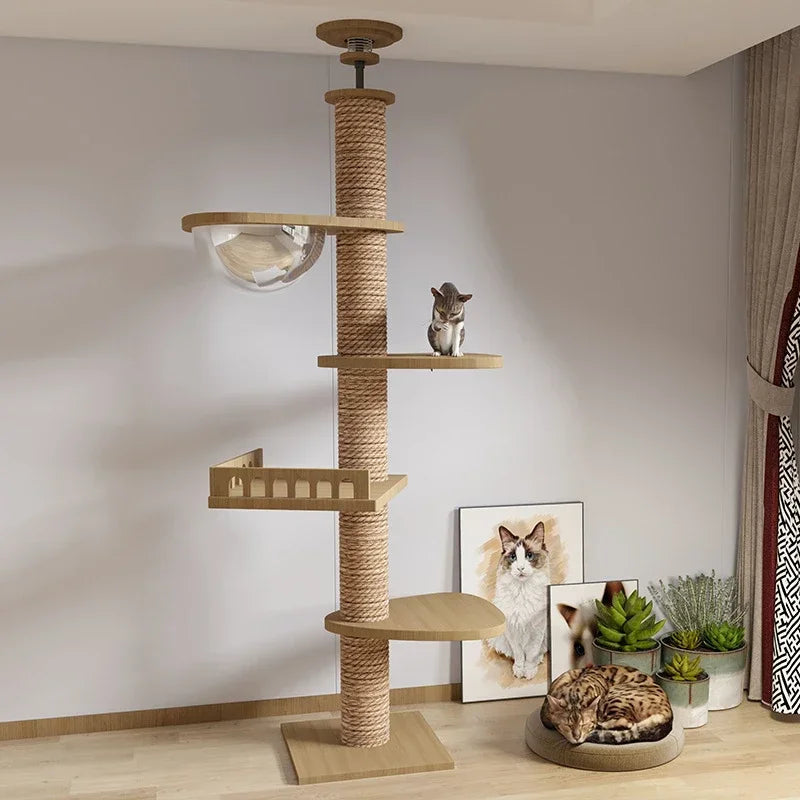 Floor-to-Ceiling Cat Tree Tower