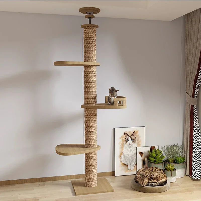 Floor-to-Ceiling Cat Tree Tower