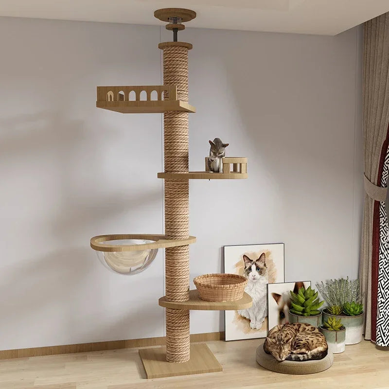 Floor-to-Ceiling Cat Tree Tower
