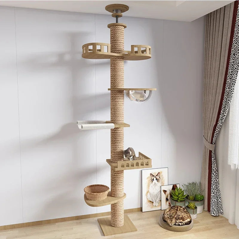 Floor-to-Ceiling Cat Tree Tower