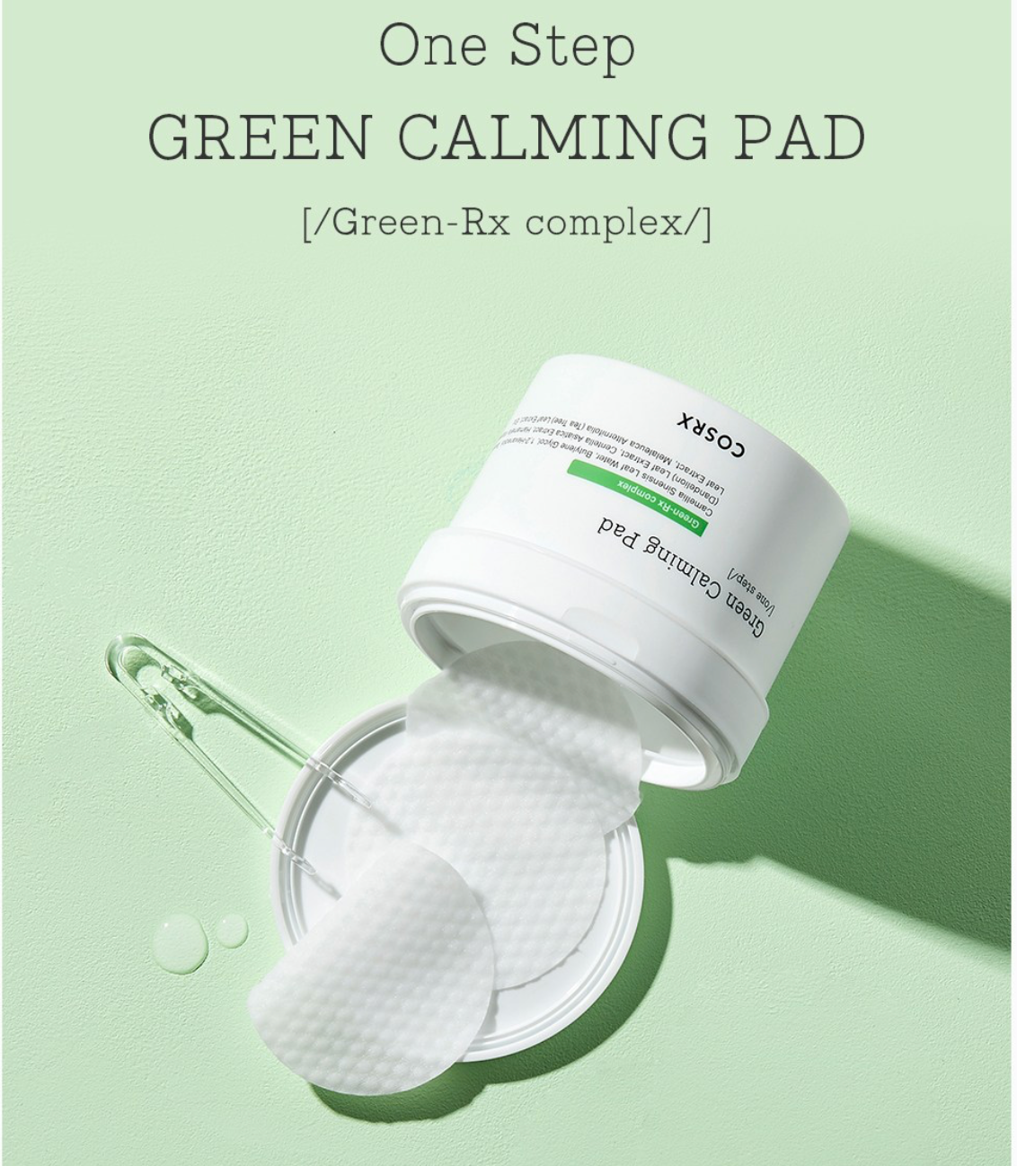 COSRX one step green hero calming pad 70pads